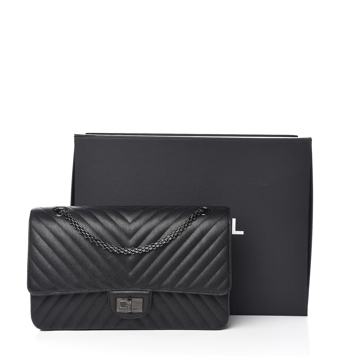 Sheepskin Chevron Quilted 2.55 Reissue 227 Flap So Black