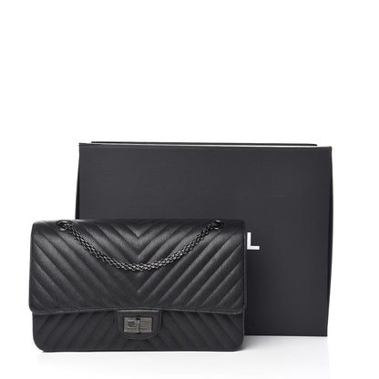 Chanel Sheepskin Chevron Quilted 2.55 Reissue 227 Flap So Black 11 of 11