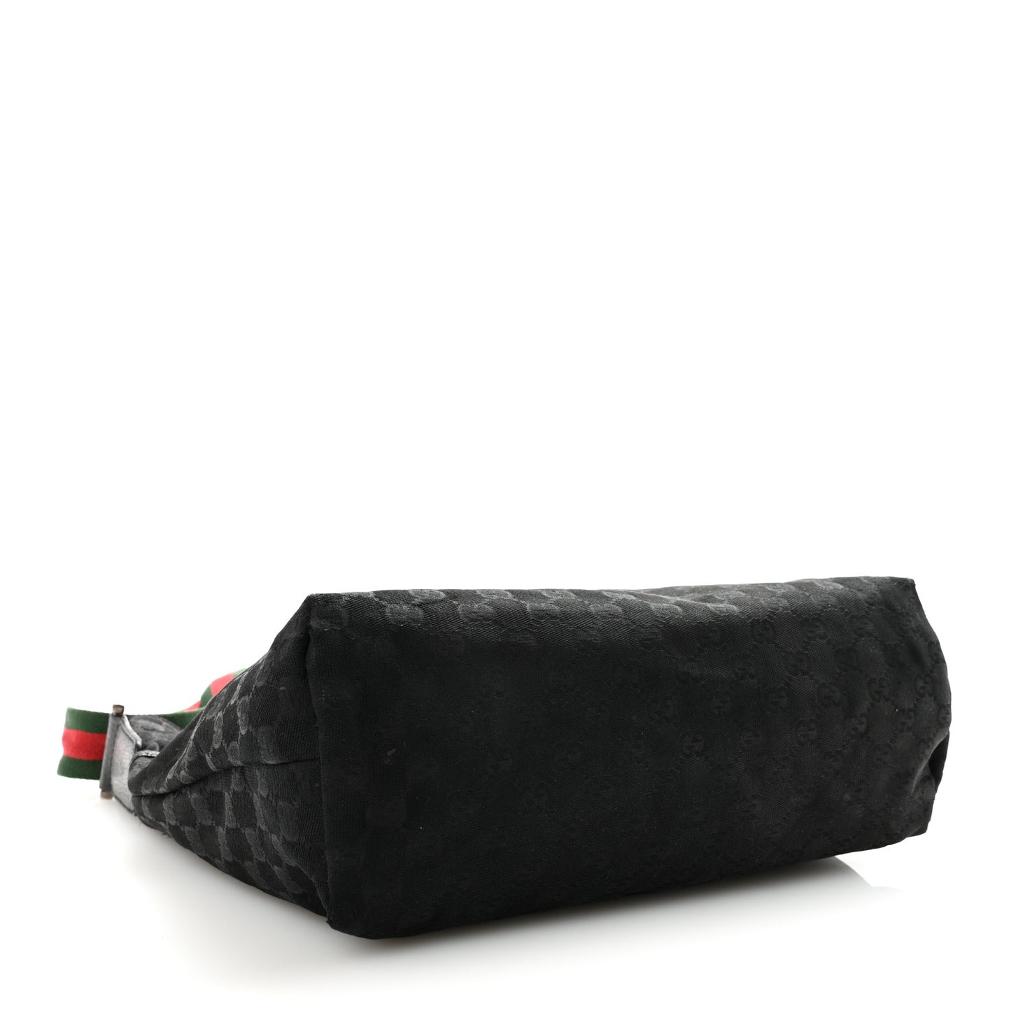 Monogram Web Medium Flat Messenger Bag Black