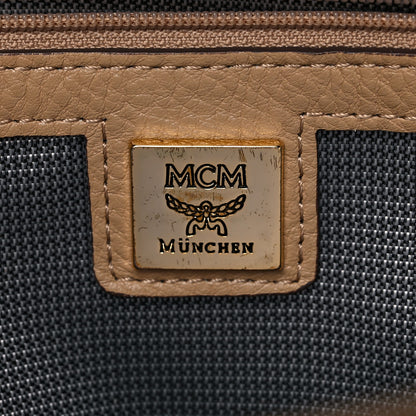 MCM Visetos Medium Side Studs Stark Backpack Beige 7 of 21