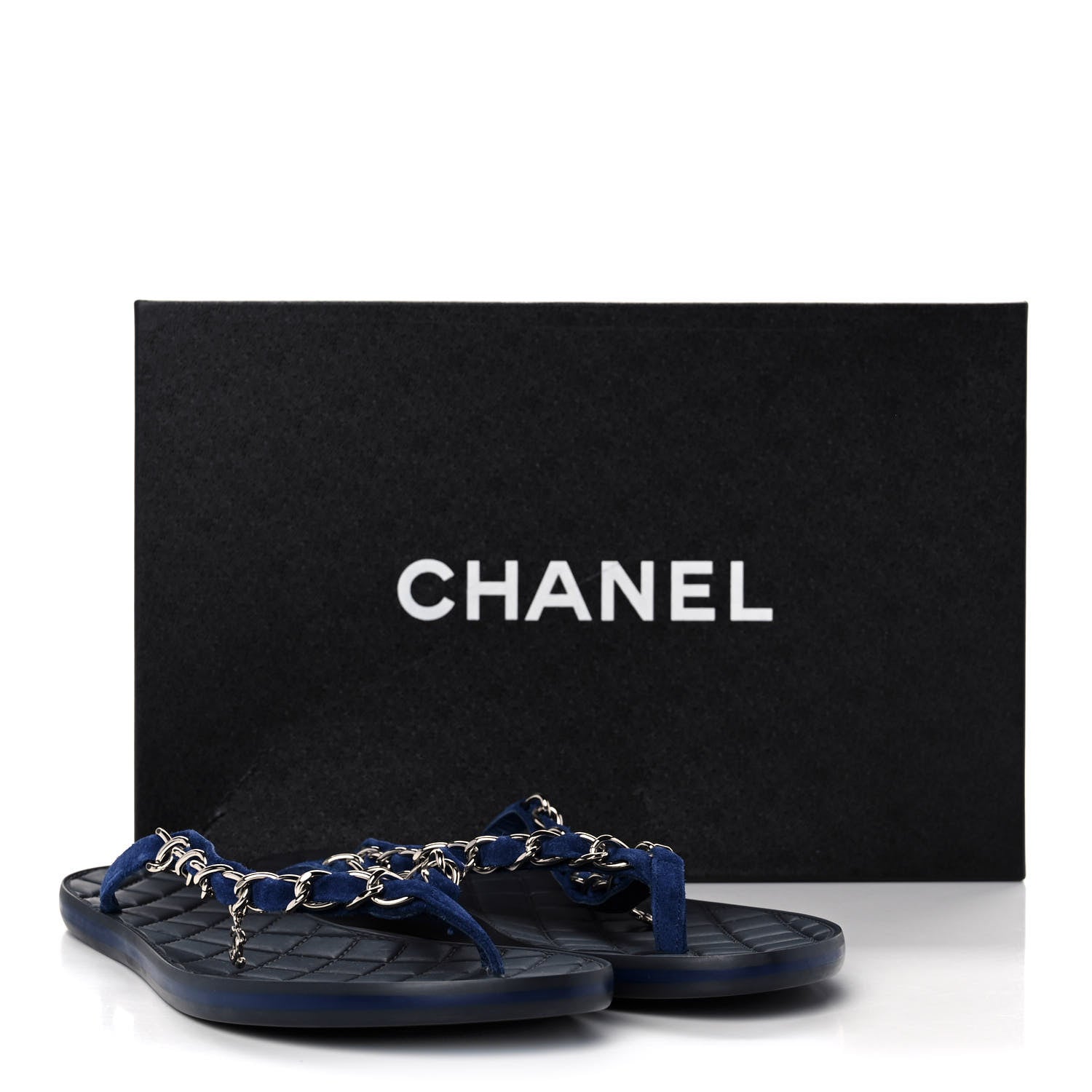 Chanel Cotton Terrycloth Thong Sandals 37 Blue 1028763 – FASHIONPHILE
