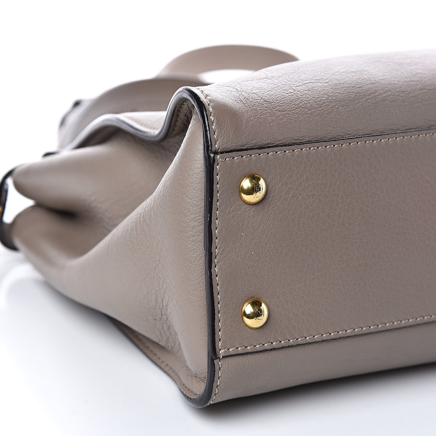 Fendi Vitello Seta Plexiglass Tortoise Medium Peekaboo Iconic Satchel Tortora 9 of 10