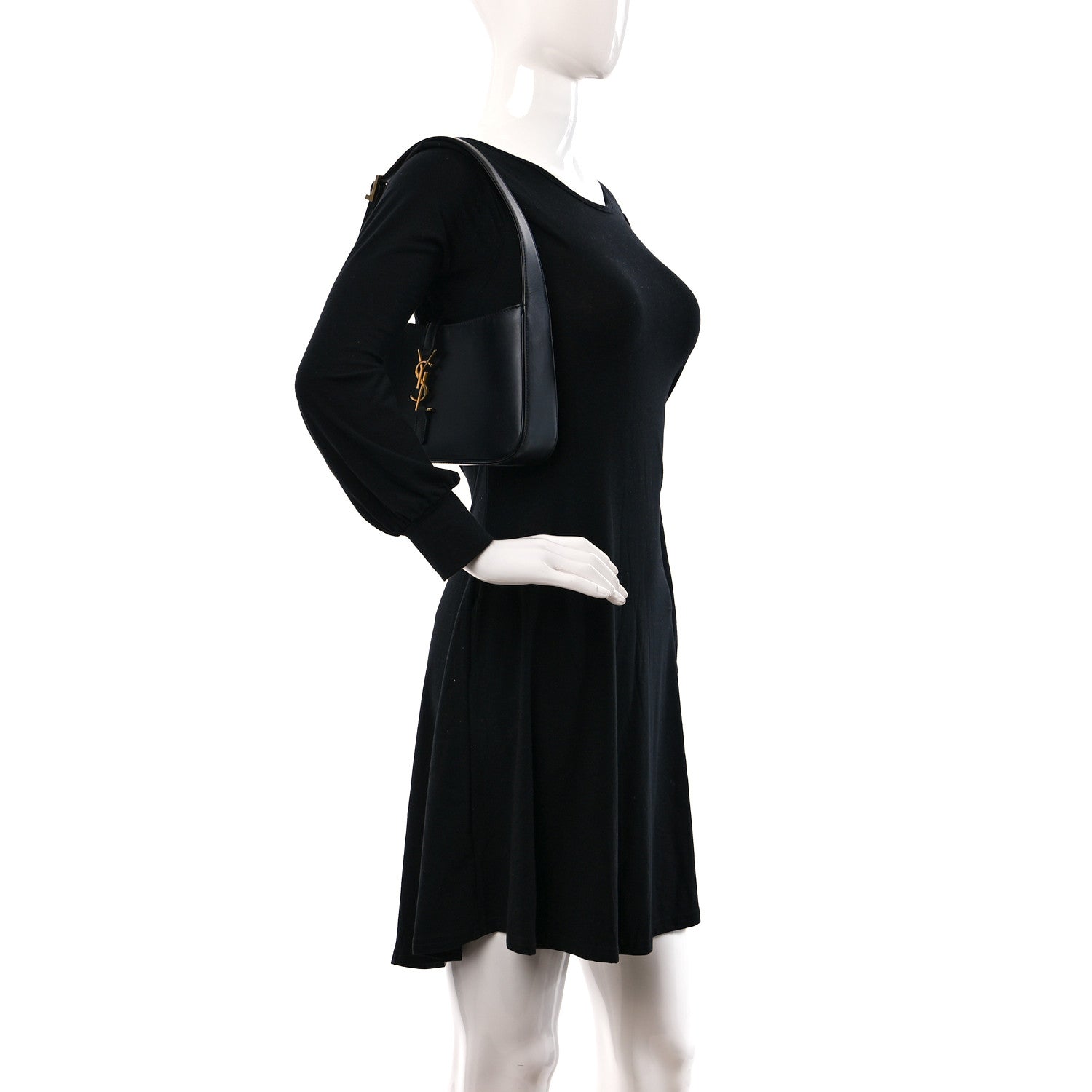 Saint Laurent Smooth Calfskin Le 5 A 7 Hobo Black 2 of 8