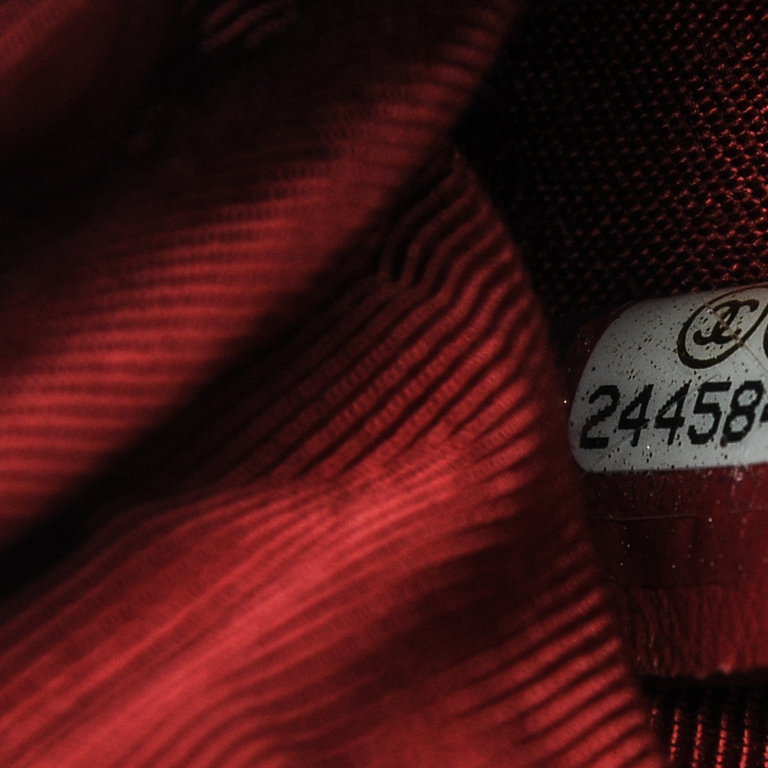 Chanel Caviar Quilted Small Cosmetic Case Dark Red 7 of 7