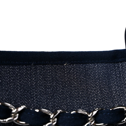 Chanel Denim Large Deauville Tote Dark Blue 17 of 17