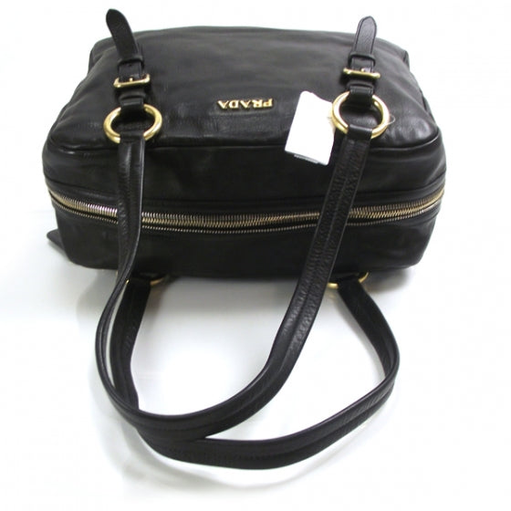 Prada Vitello Daino Shoulder Bag Black 5 of 11