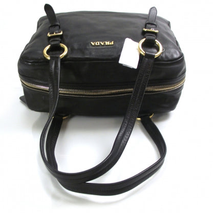 Prada Vitello Daino Shoulder Bag Black 5 of 11