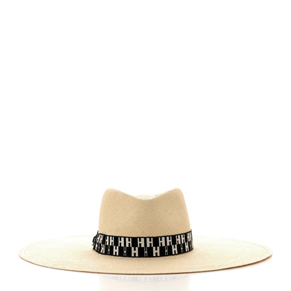 Hermes Straw Arizona Panama Brisa Hat 57 Naturel Ecru Black 3 of 9