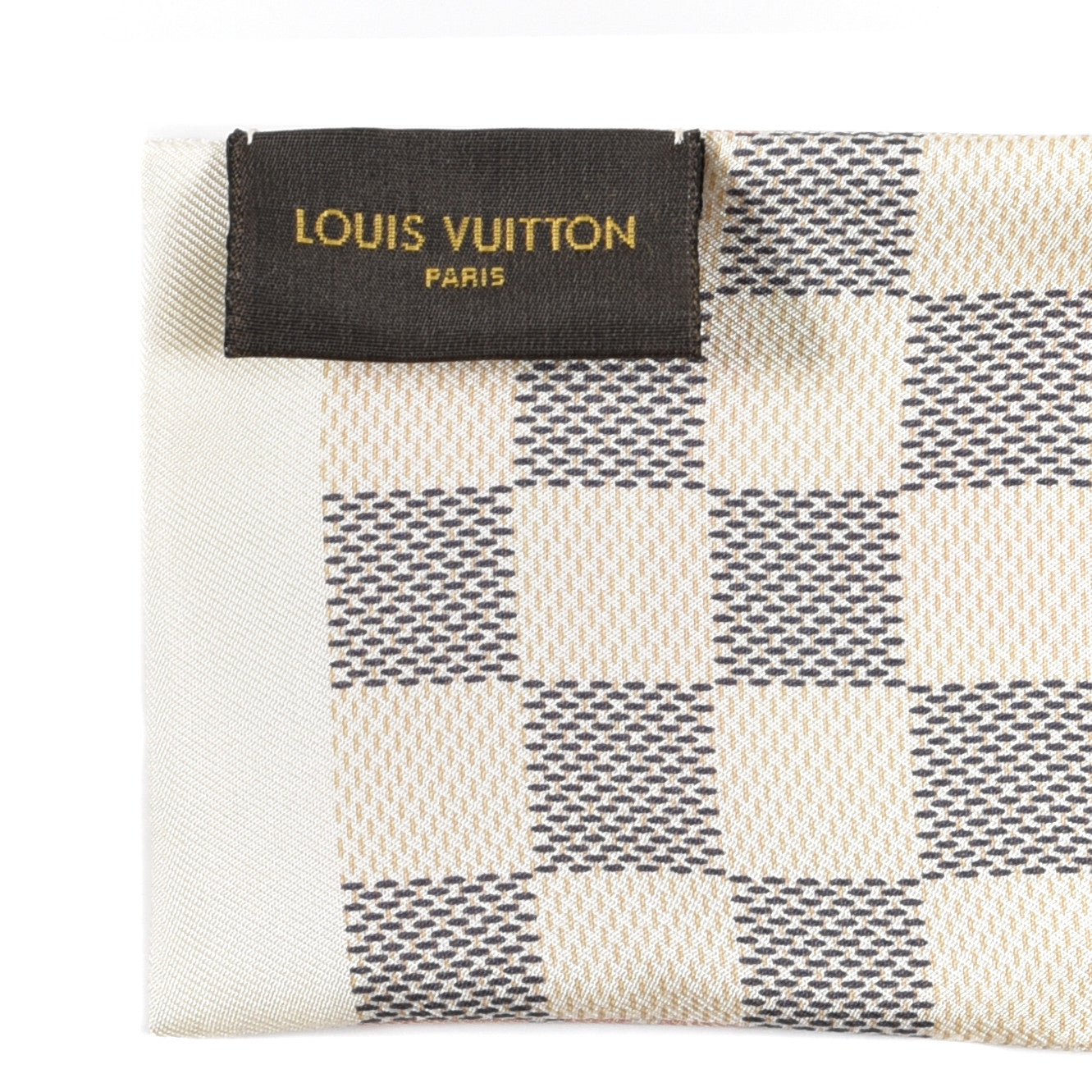 Silk Damier Azur Tahitienne Bandeau Rose Ballerine