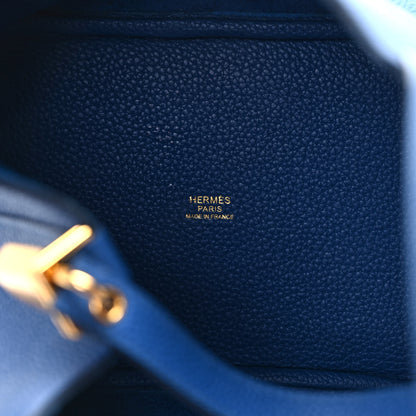 Hermes Taurillon Clemence Picotin Lock 18 PM Bleu Royal 5 of 7