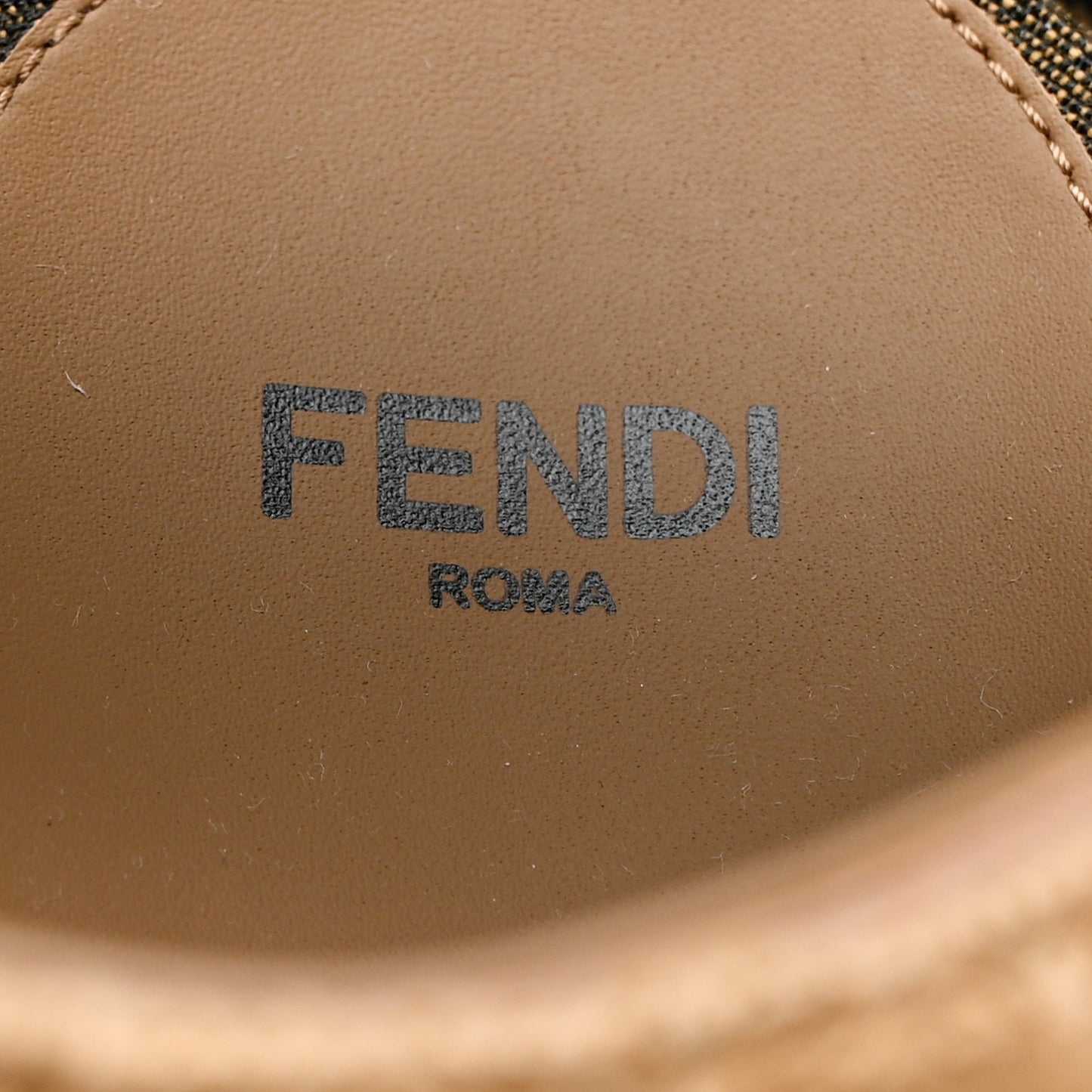 Fabric Jacquard FF Braided Fendi Feel 25mm Sandals 40 Sughero Black Tabacco