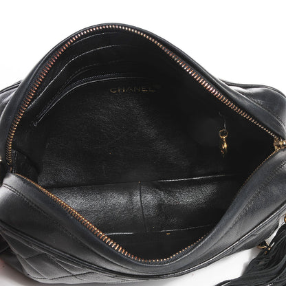 Chanel Lambskin Quilted Tassel Camera Case Black 8 of 8