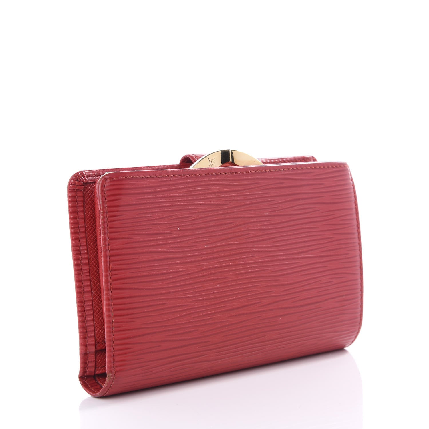 Louis Vuitton Epi French Purse Wallet Castillan Red 2 of 8