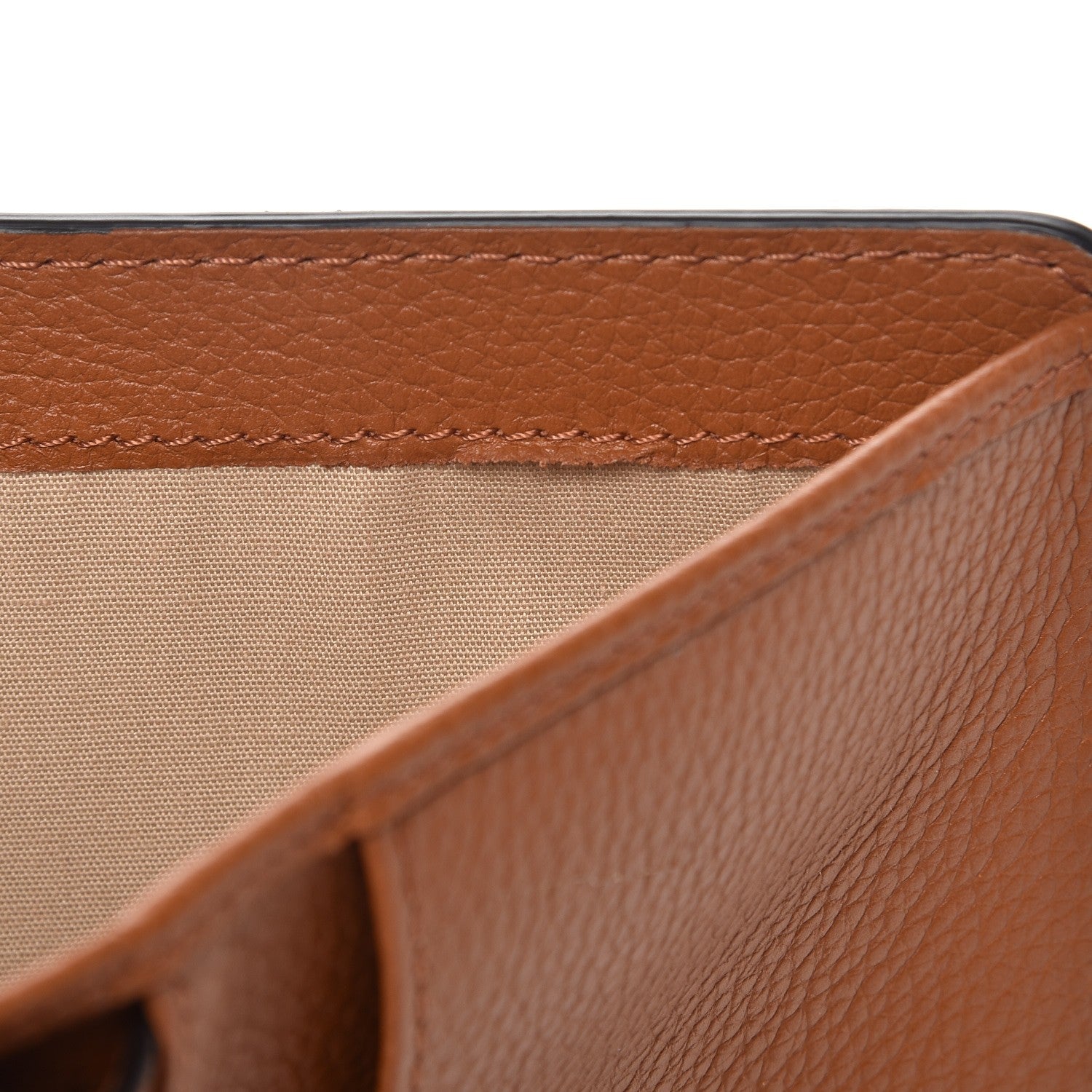 Chloe Grained Calfskin Joe Compact Wallet Caramel 7 of 8