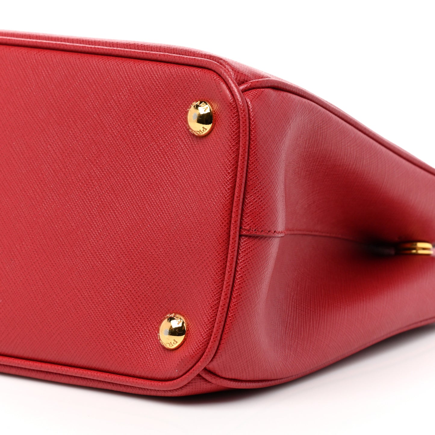 Saffiano Small Galleria Double Zip Tote Fuoco