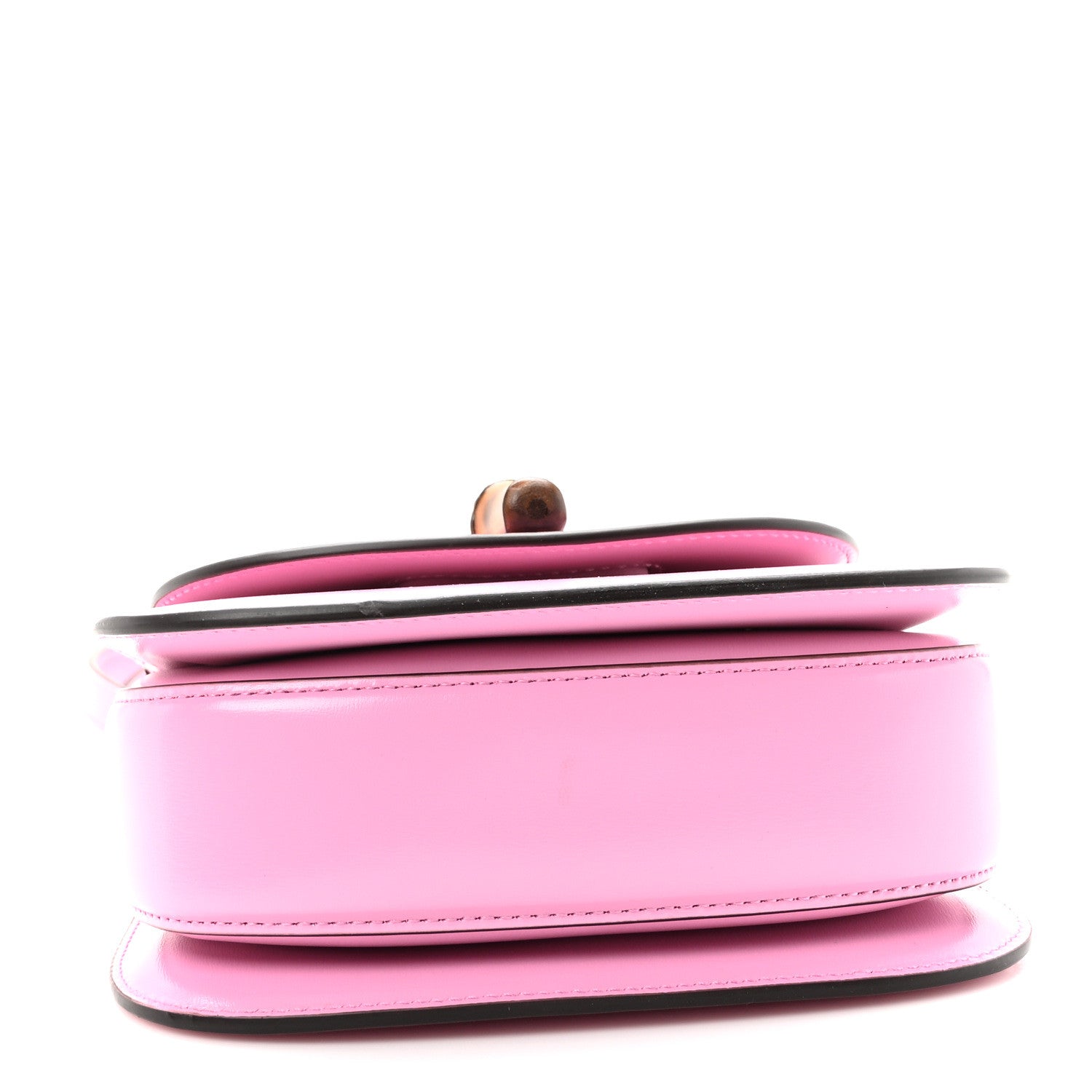 Gucci Boarded Dyana Lux Calfskin Web Mini Bamboo 1947 Top Handle Bag Nice Pink 4 of 10