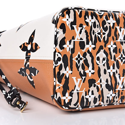Louis Vuitton Monogram Giant Jungle Neverfull MM Ivory 9 of 10