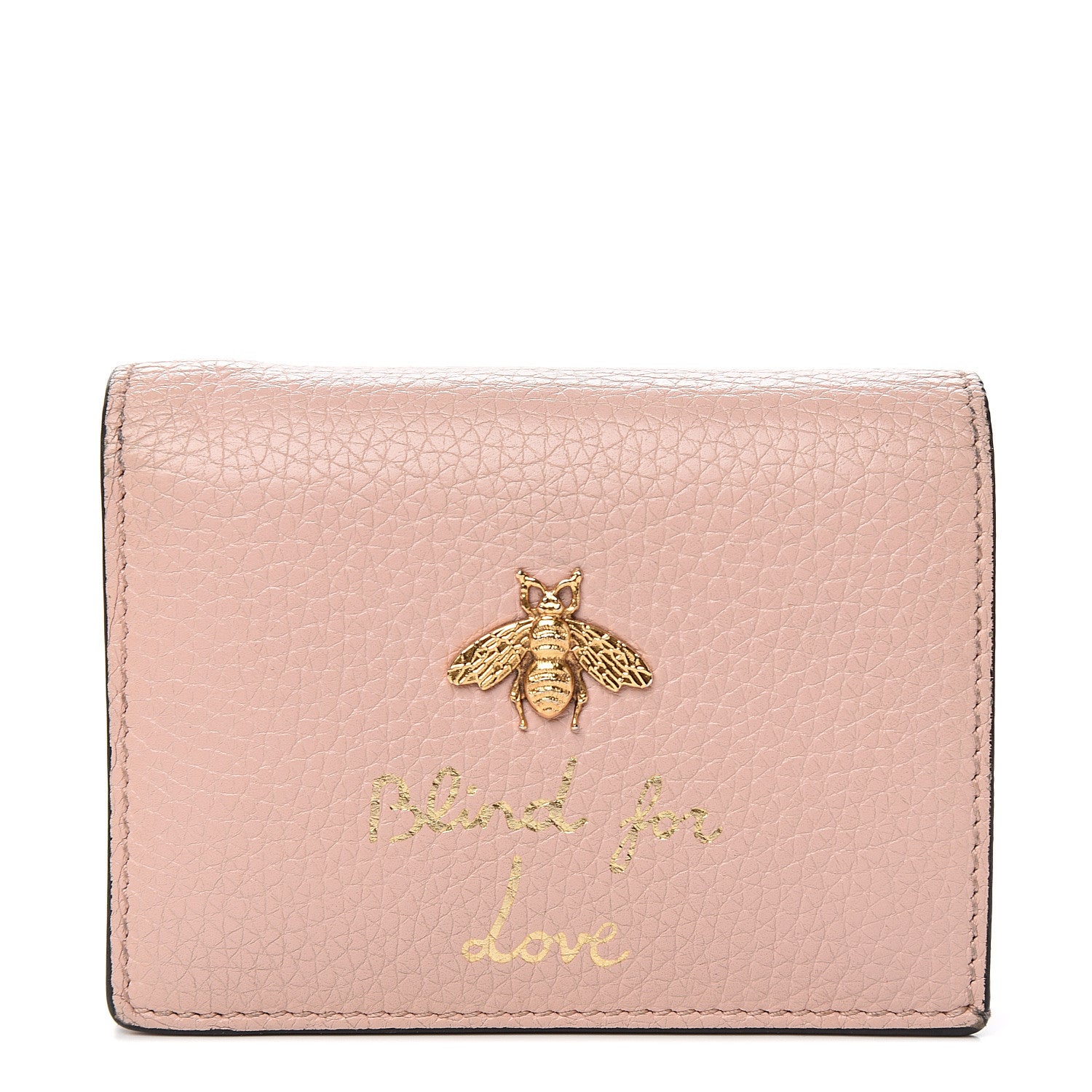Gucci Cellarius Calfskin Blind for Love Animalier Card Case Perfect Pink 1 of 8