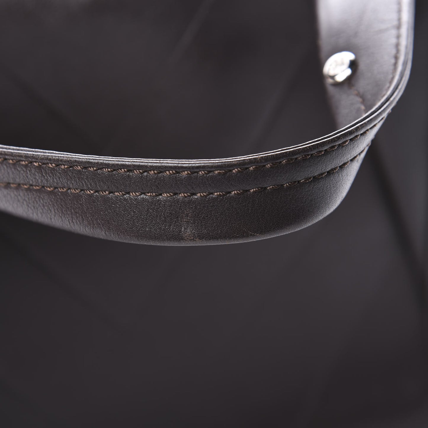 Calfskin CC Chevron All Day Long Tote Brown