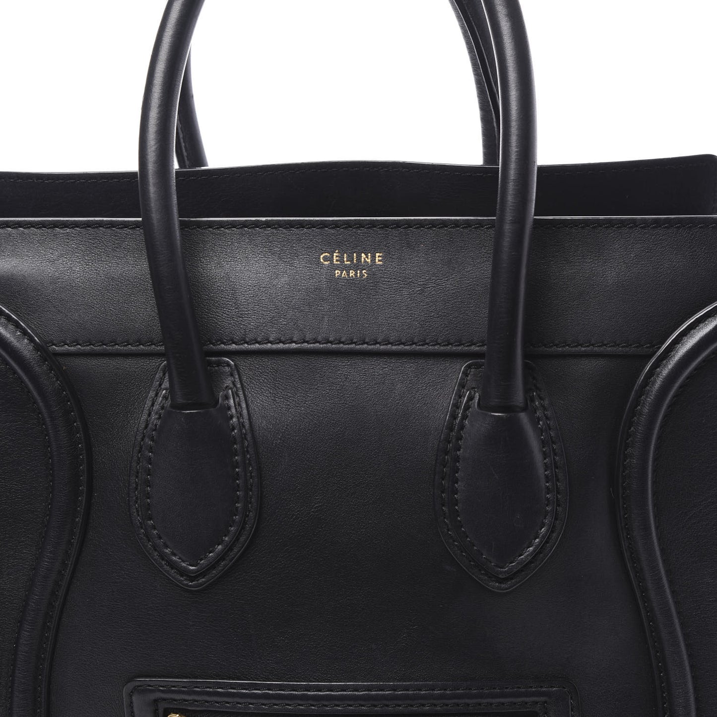 Smooth Calfskin Mini Luggage Black