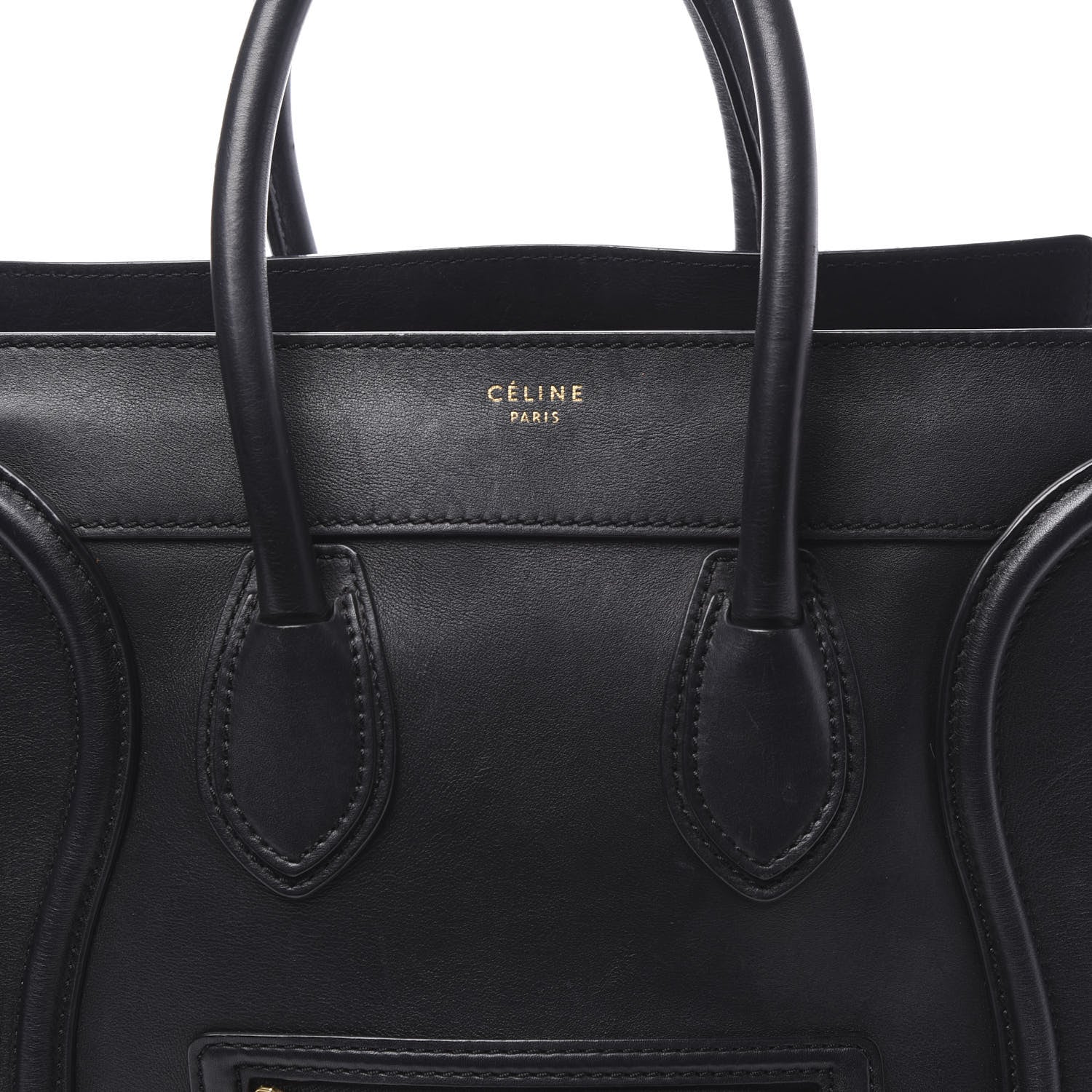 Celine Smooth Calfskin Mini Luggage Black 7 of 12