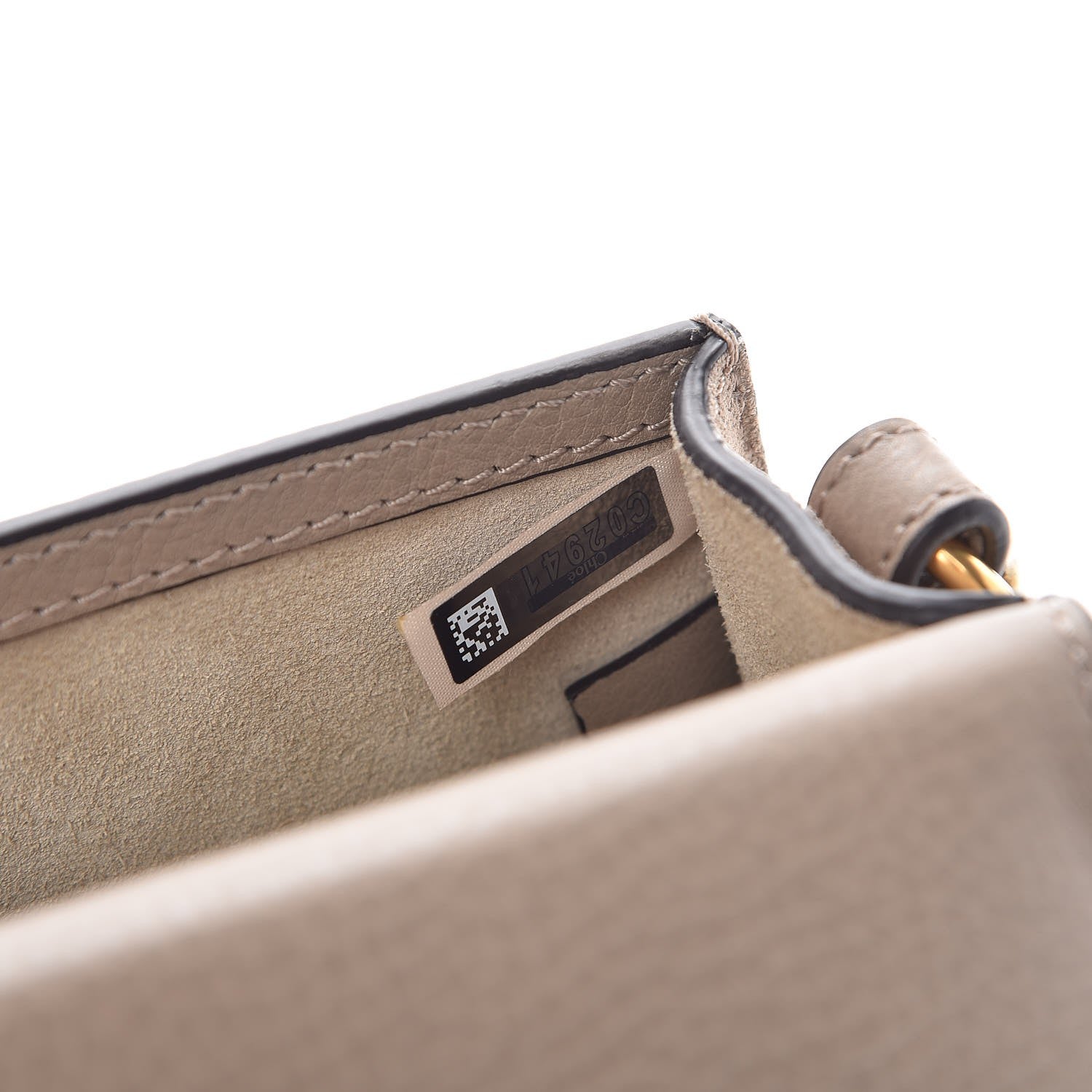 Chloe Calfskin Suede Small Nile Bracelet Bag Motty Grey 7 of 8