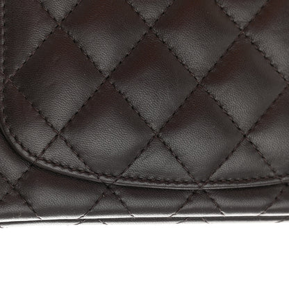 Chanel Lambskin Quilted Mini Rectangular Flap Dark Brown 15 of 16