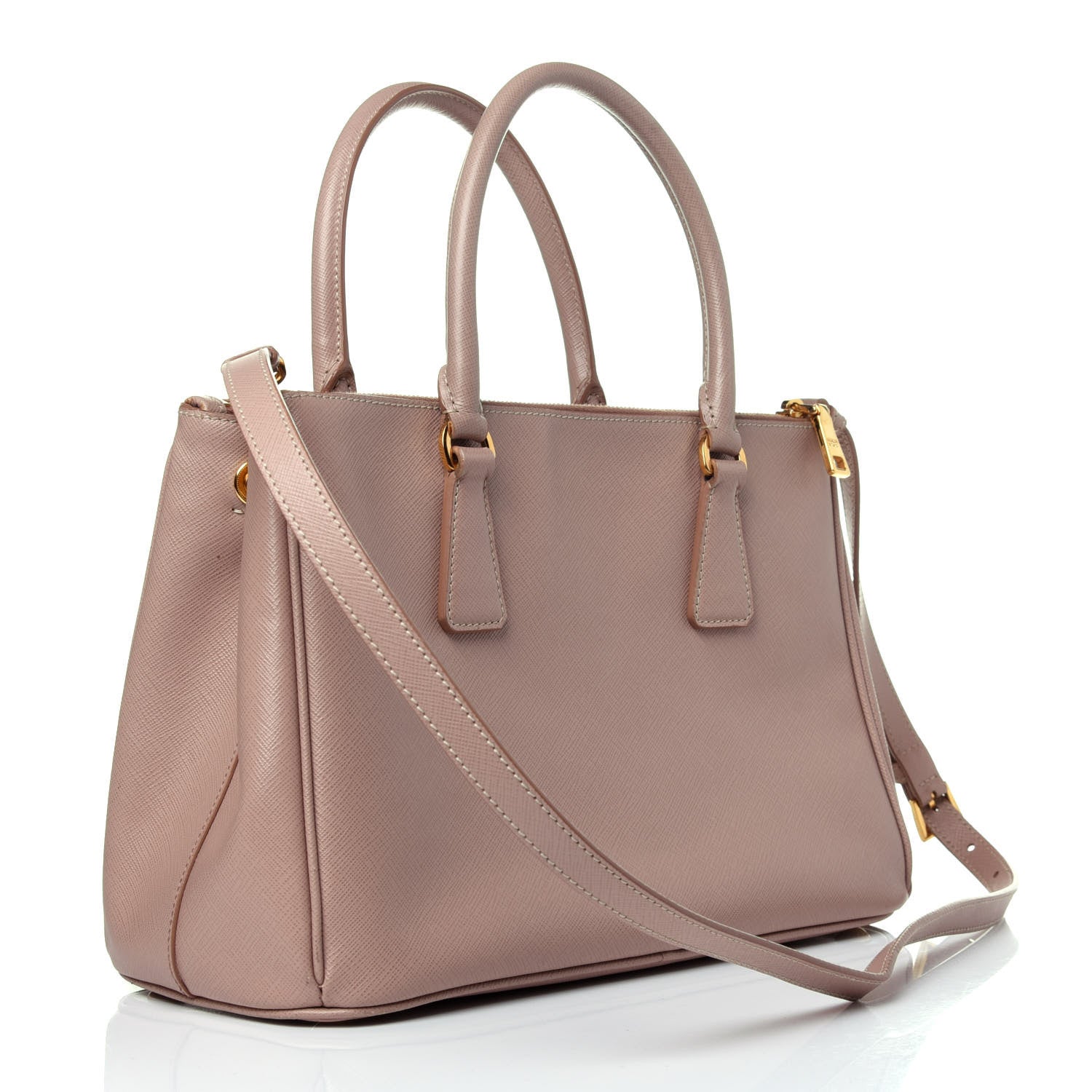 Prada Saffiano Small Galleria Double Zip Tote Cammeo 4 of 14