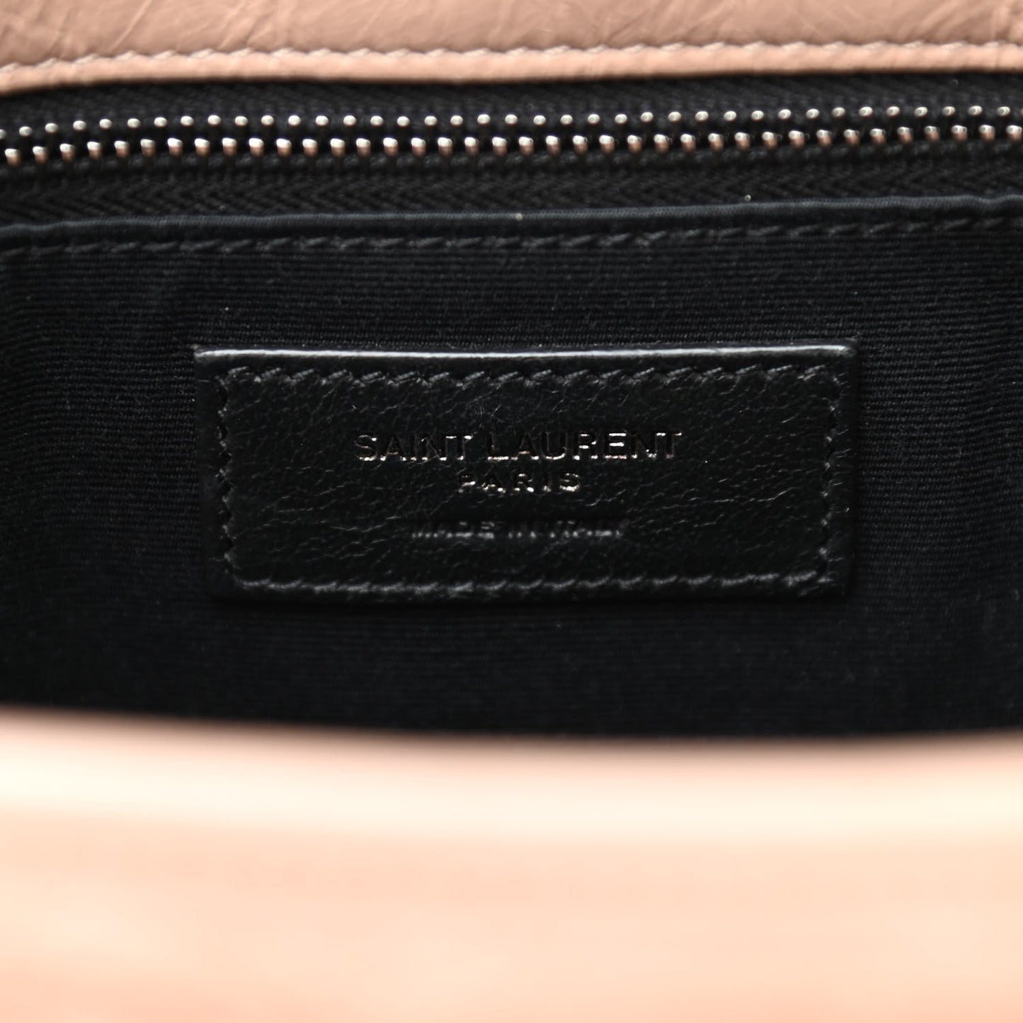 Crinkled Calfskin Matelasse Monogram Medium Niki Chain Satchel Gold Sand