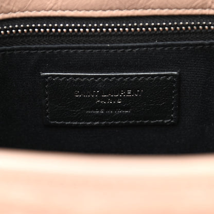 Saint Laurent Crinkled Calfskin Matelasse Monogram Medium Niki Chain Satchel Gold Sand 7 of 11