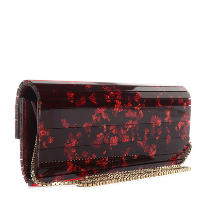 Jimmy Choo Acrylic Foil Sweetie Clutch Red 3 of 8