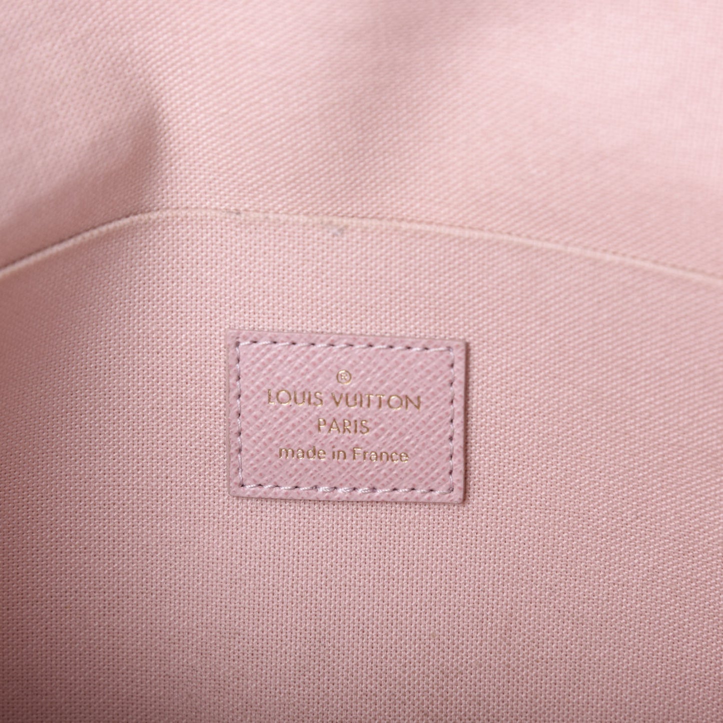 Damier Azur Pochette Felicie Chain Wallet Rose Ballerine