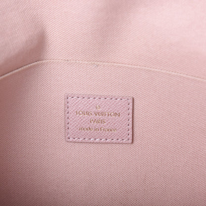 Louis Vuitton Damier Azur Pochette Felicie Chain Wallet Rose Ballerine 6 of 10