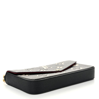 Louis Vuitton Empreinte Monogram Giant Felicie Pochette Black Beige 5 of 11