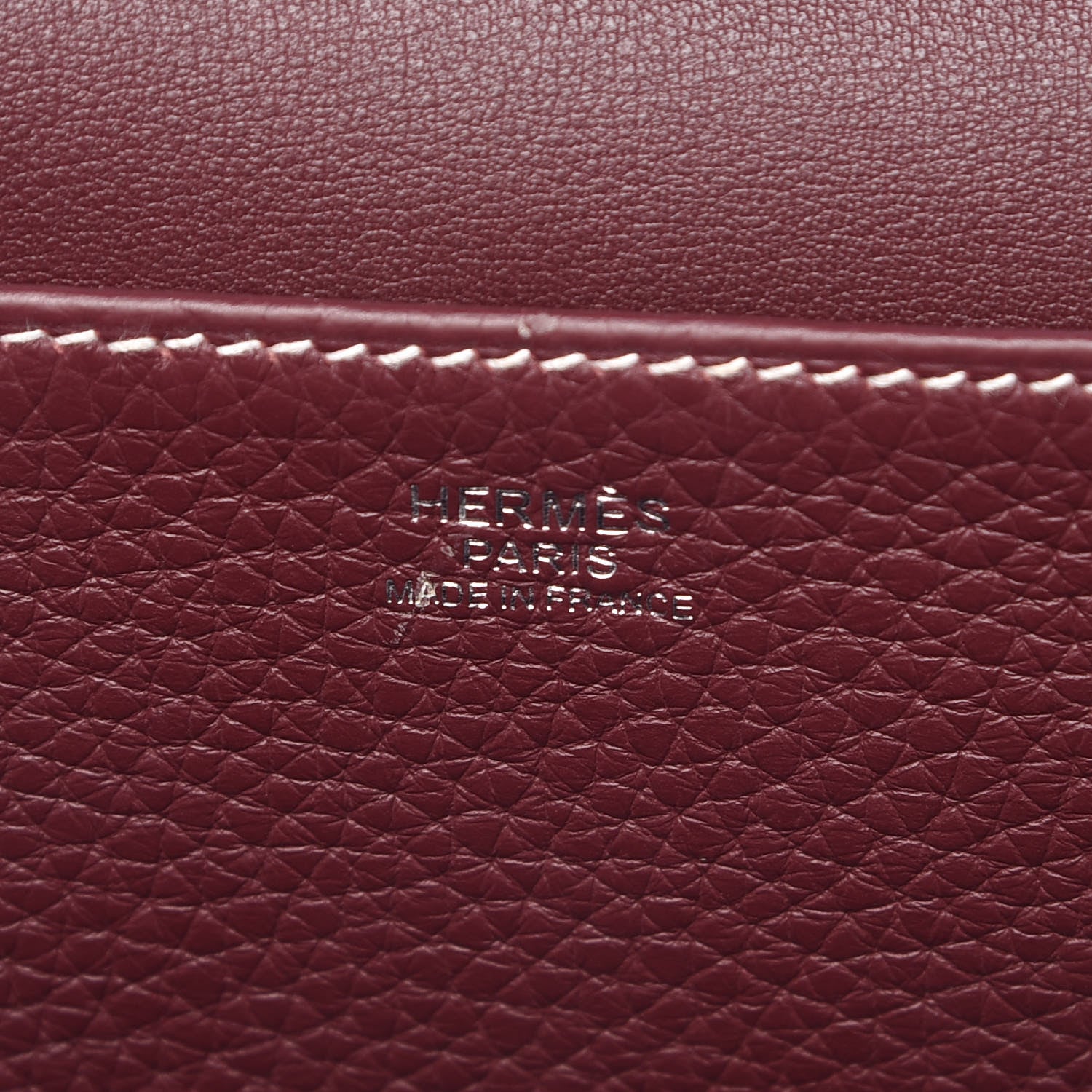 Hermes Taurillon Clemence Halzan 31 Bordeaux 7 of 14