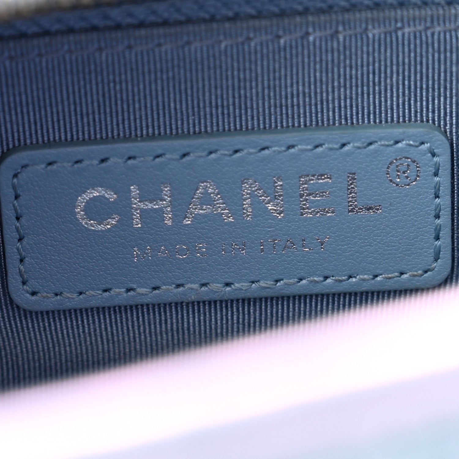 Chanel Iridescent Aged Calfskin Quilted Small Gabrielle Hobo Blue 6 of 11