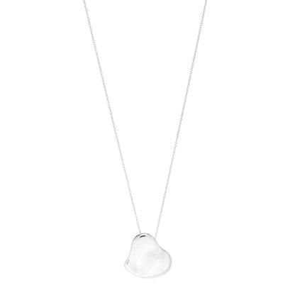 Tiffany Sterling Silver 26mm Elsa Peretti Full Heart Pendant Necklace 1 of 6