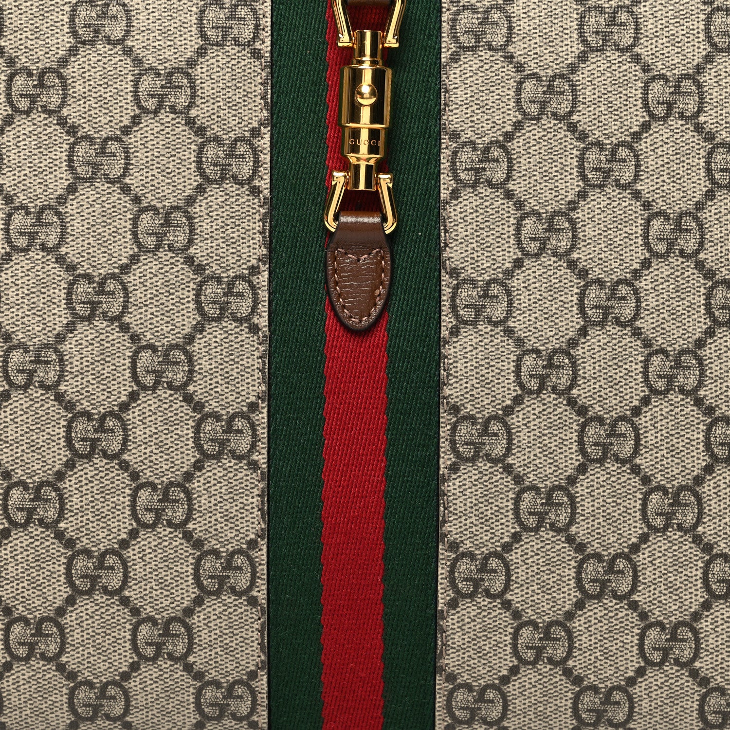 Gucci GG Supreme Monogram Large Jackie 1961 Pouch Brown 8 of 11