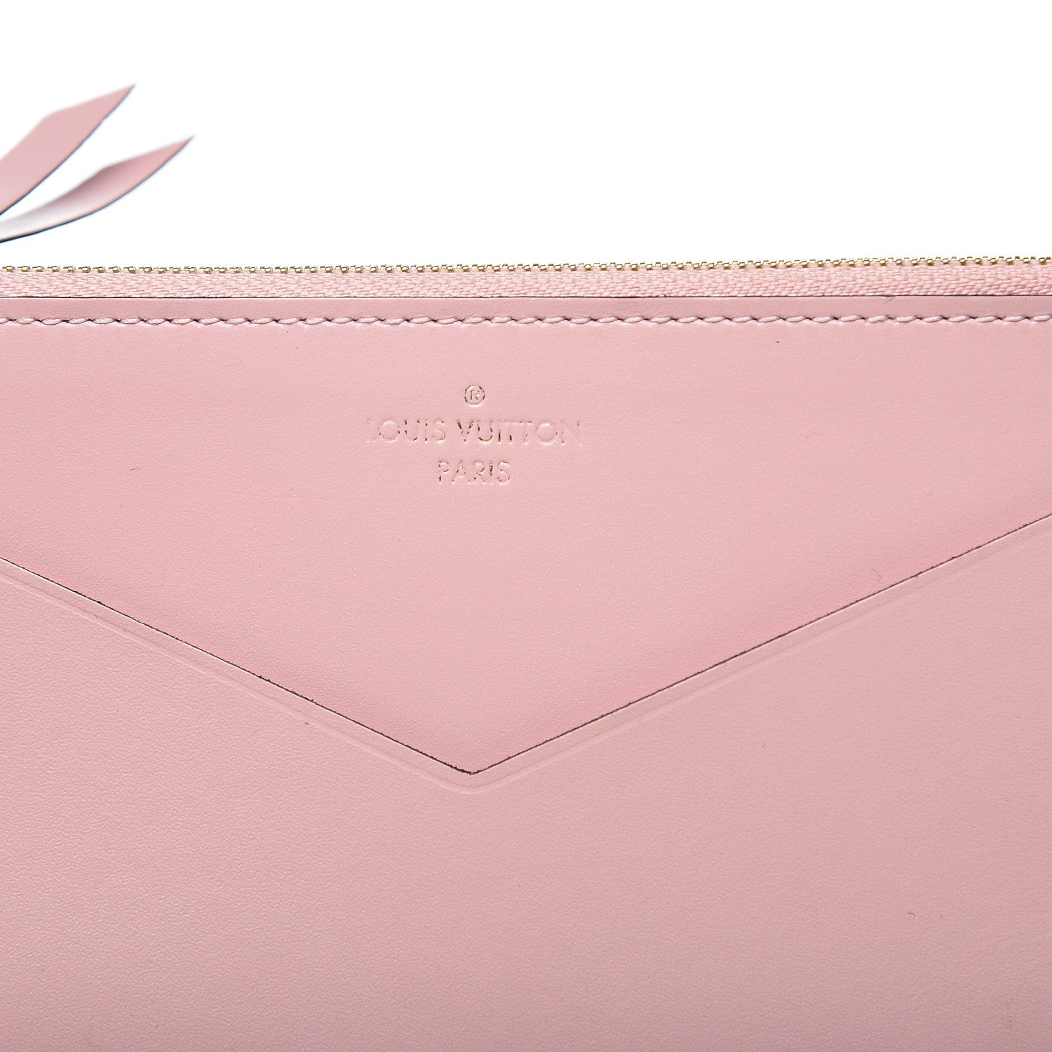 Louis Vuitton Calfskin Jeanne Wallet Zippered Insert Rose Ballerine 5 of 6