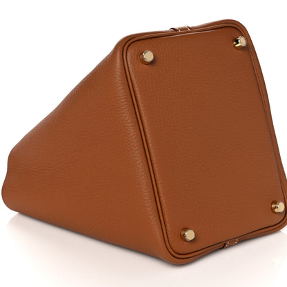 Hermes Taurillon Clemence Picotin Lock 18 PM Gold 8 of 10