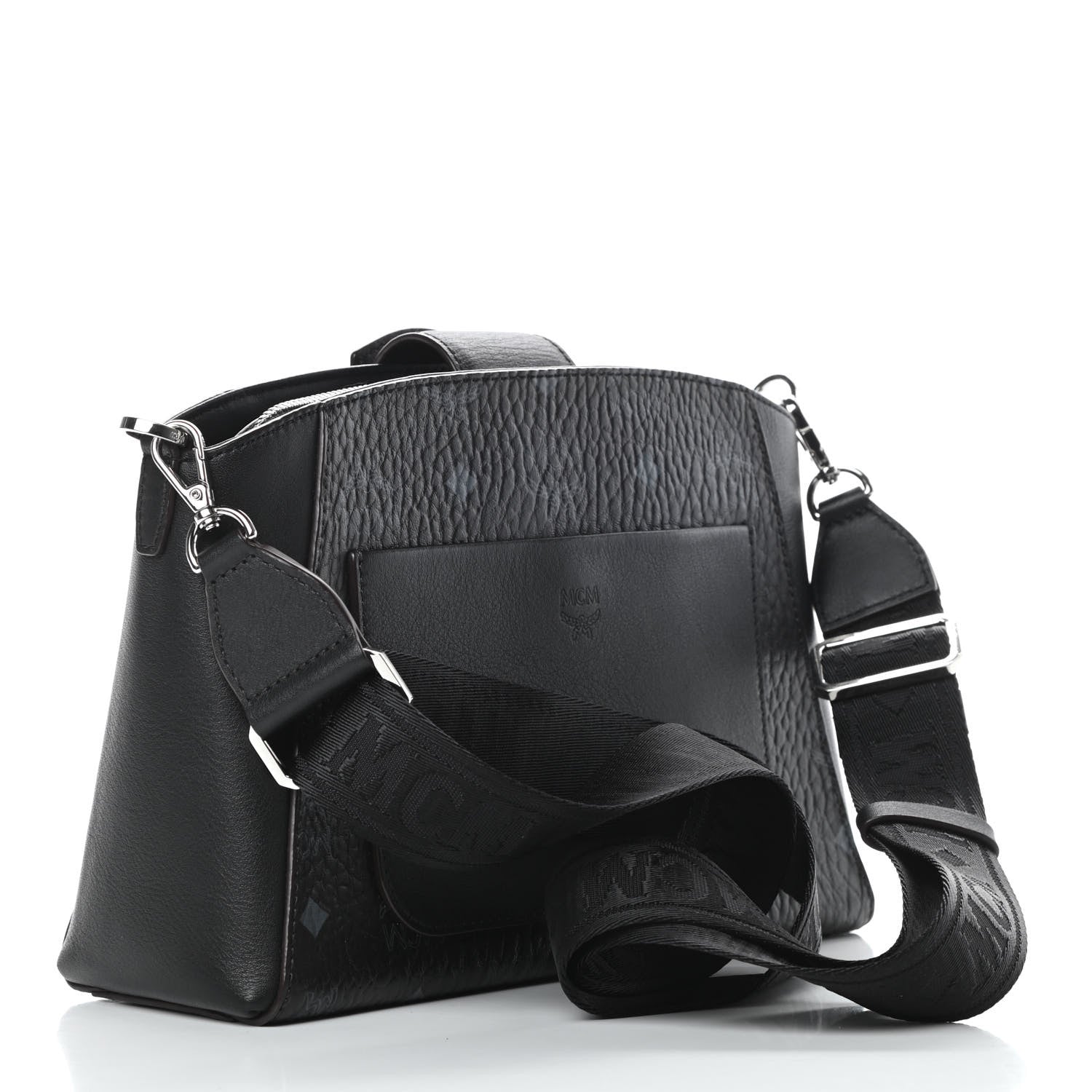MCM Visetos Small Essential Crossbody Bag Black 3 of 11