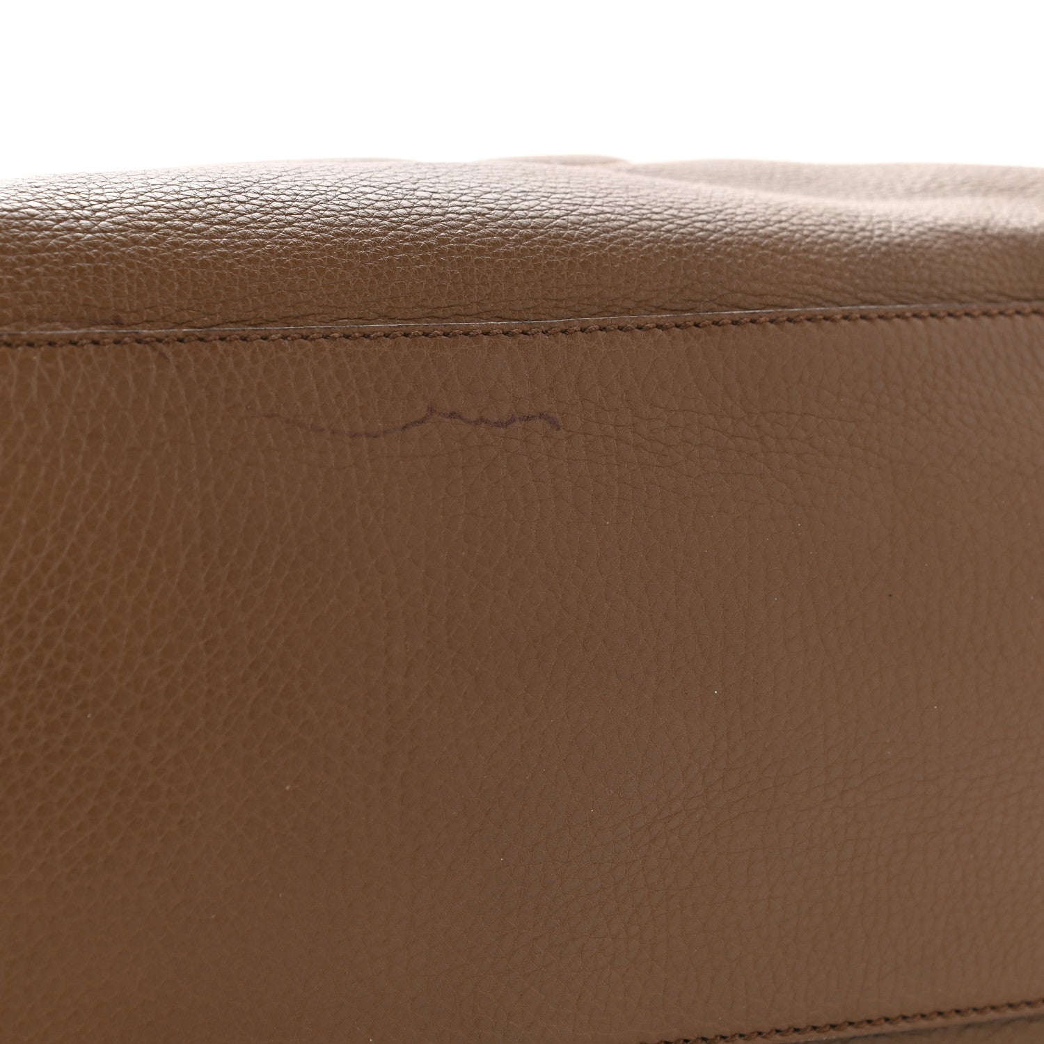 Gucci Pebbled Calfskin Medium Soho Chain Shoulder Bag Maple Brown 11 of 11