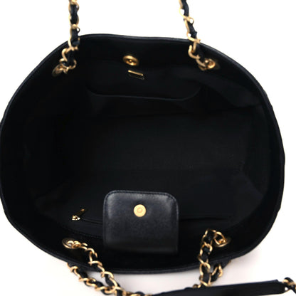 Chanel Caviar Quilted Small Shopping Tote Black 7 of 10