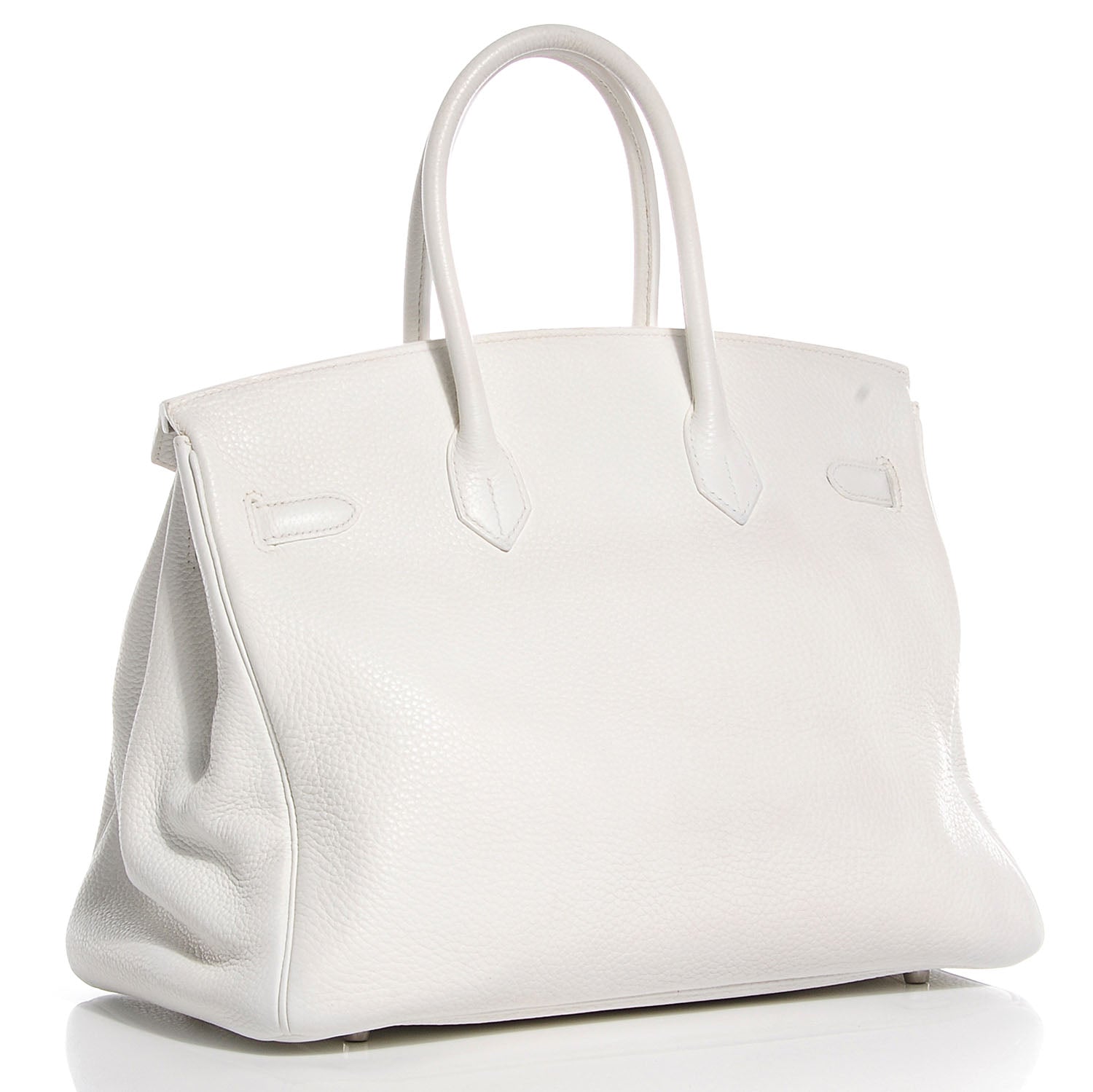 Hermes Taurillon Clemence Lizard Club Birkin 35 Blanc Gris Perle Sanguine 3 of 23