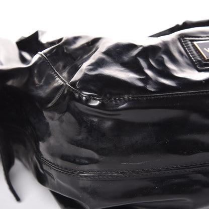 Valentino Garavani Patent Lacca Small Nuage Bow Hobo Black 9 of 13