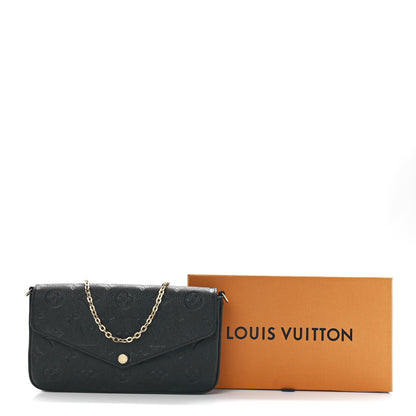 Louis Vuitton Empreinte Pochette Felicie Chain Wallet Black 16 of 16