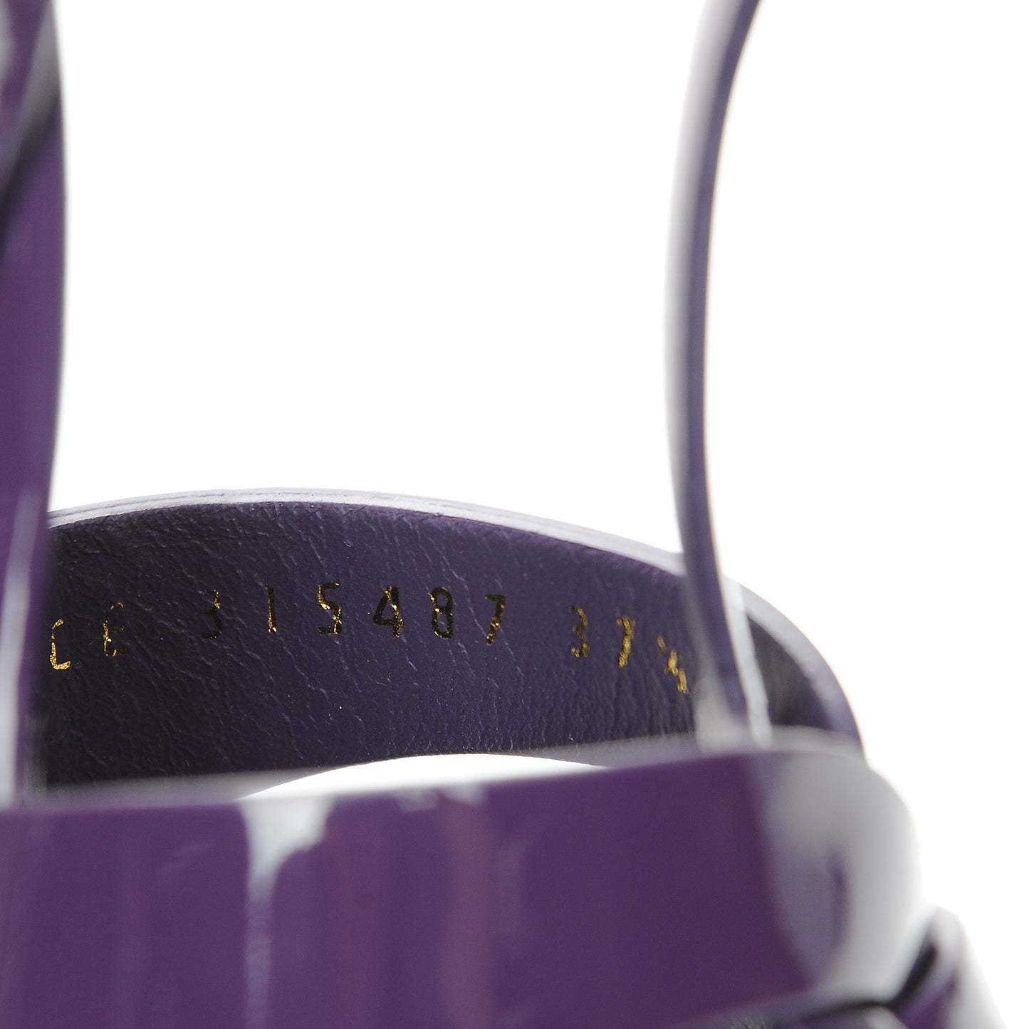 Patent Tribute 105 Platform Sandals 37.5 Purple