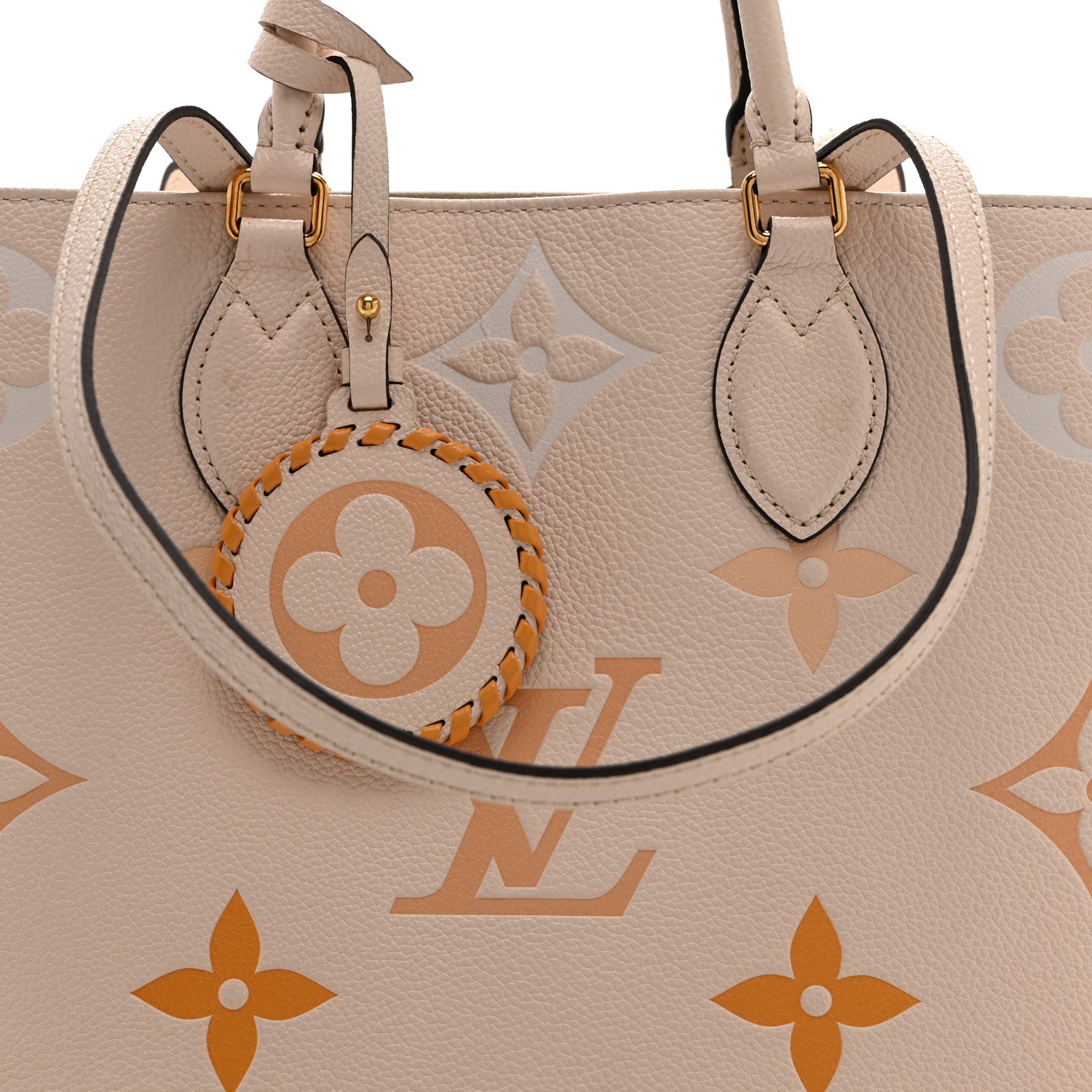 Louis Vuitton Empreinte Monogram Giant By The Pool Onthego MM Cream Saffron 7 of 9