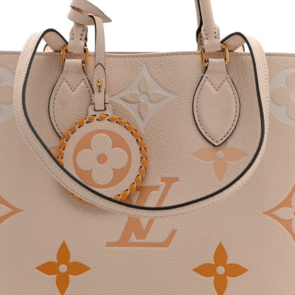 Louis Vuitton Empreinte Monogram Giant By The Pool Onthego MM Cream Saffron 7 of 9
