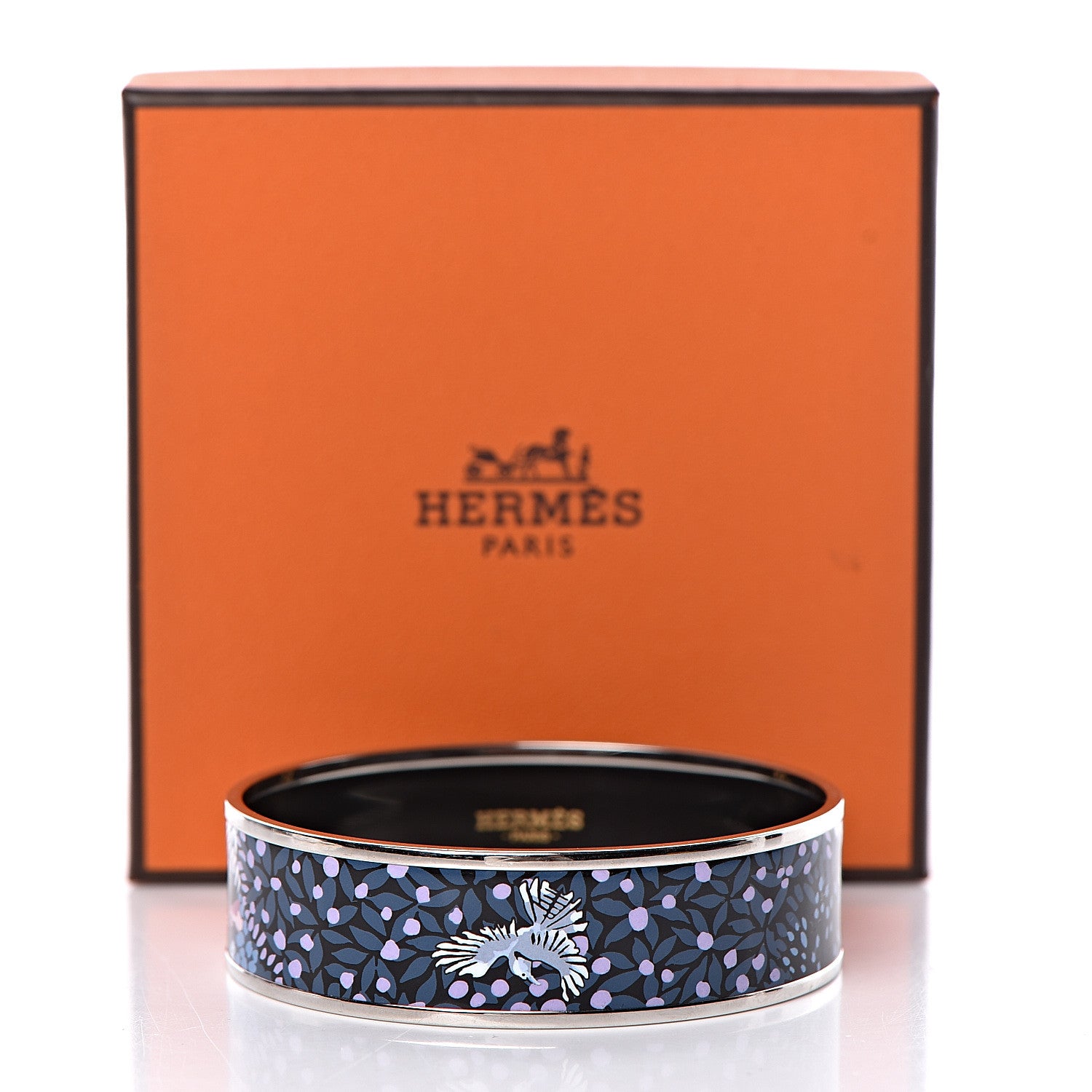 Hermes Enamel Printed Wide Dans Un Jardin Anglais Bracelet 65 Arts And Crafts 6 of 6